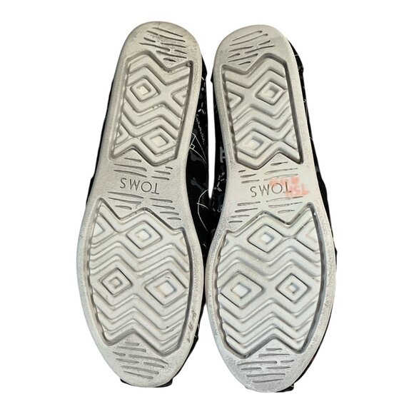 TOMS Women’s Size 6.5 Black Slip-On Shoes – Math & Science Print – EU 37 – VTG 2 - Picture 4 of 4